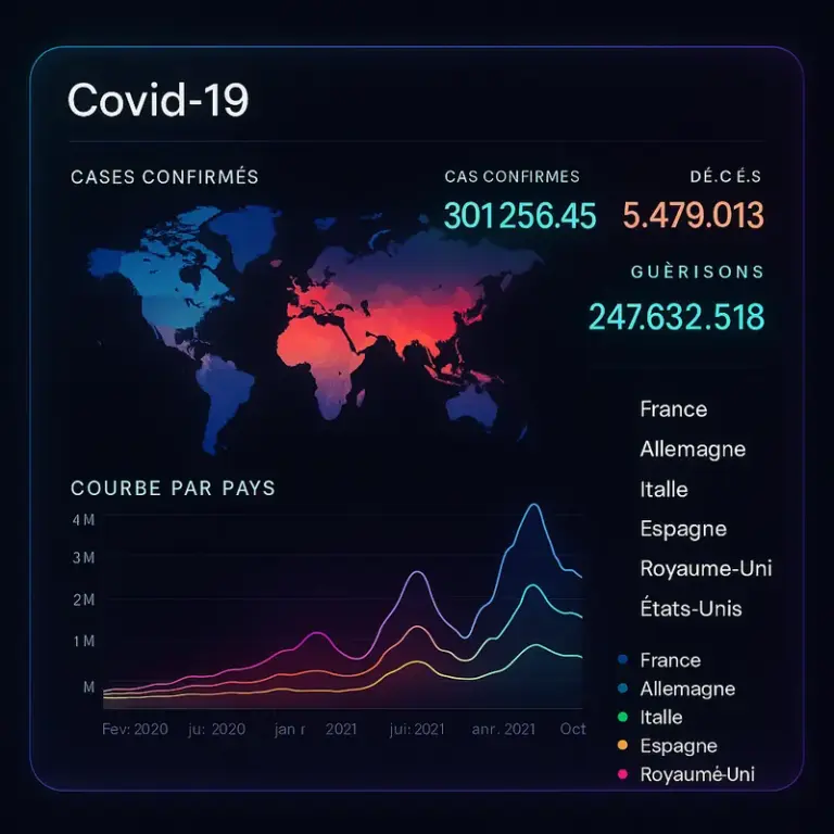 exemple datavisualisation covid