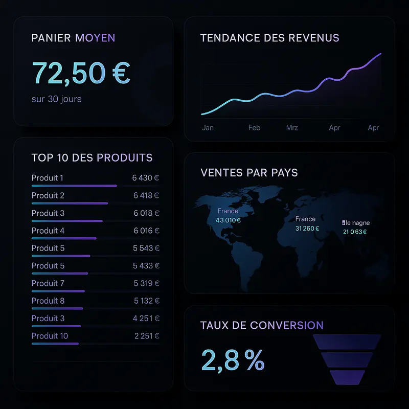 exemple datavisualisation ecommerce