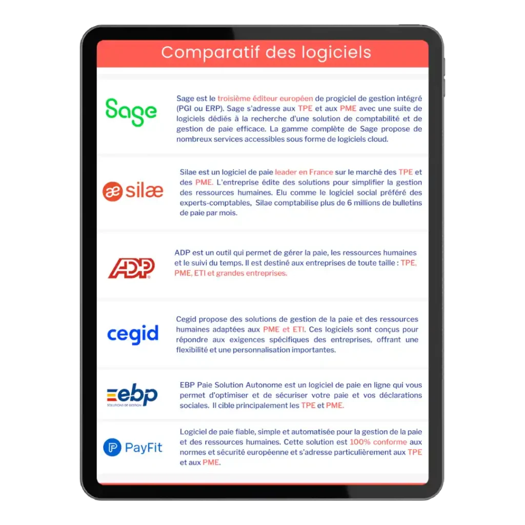comparatif paie