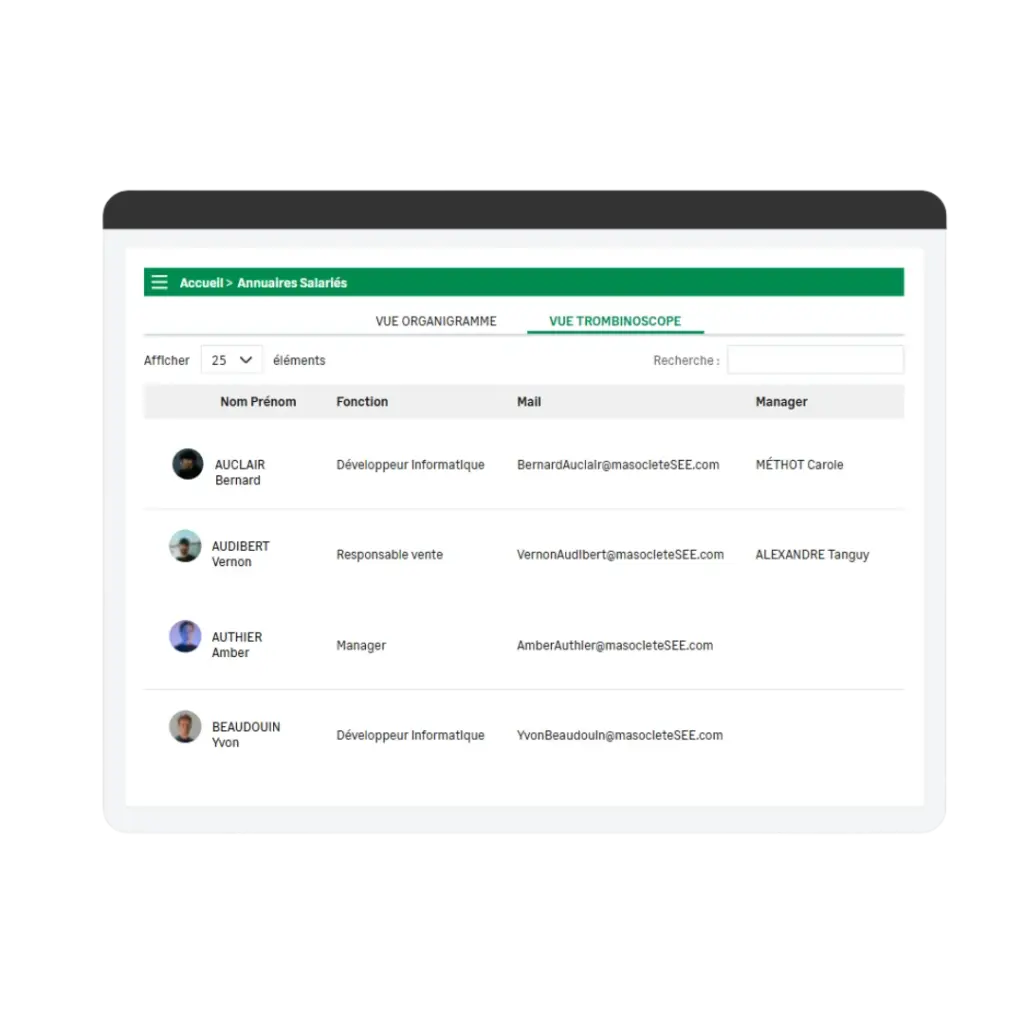 Solution Sage espace employés pour les RH