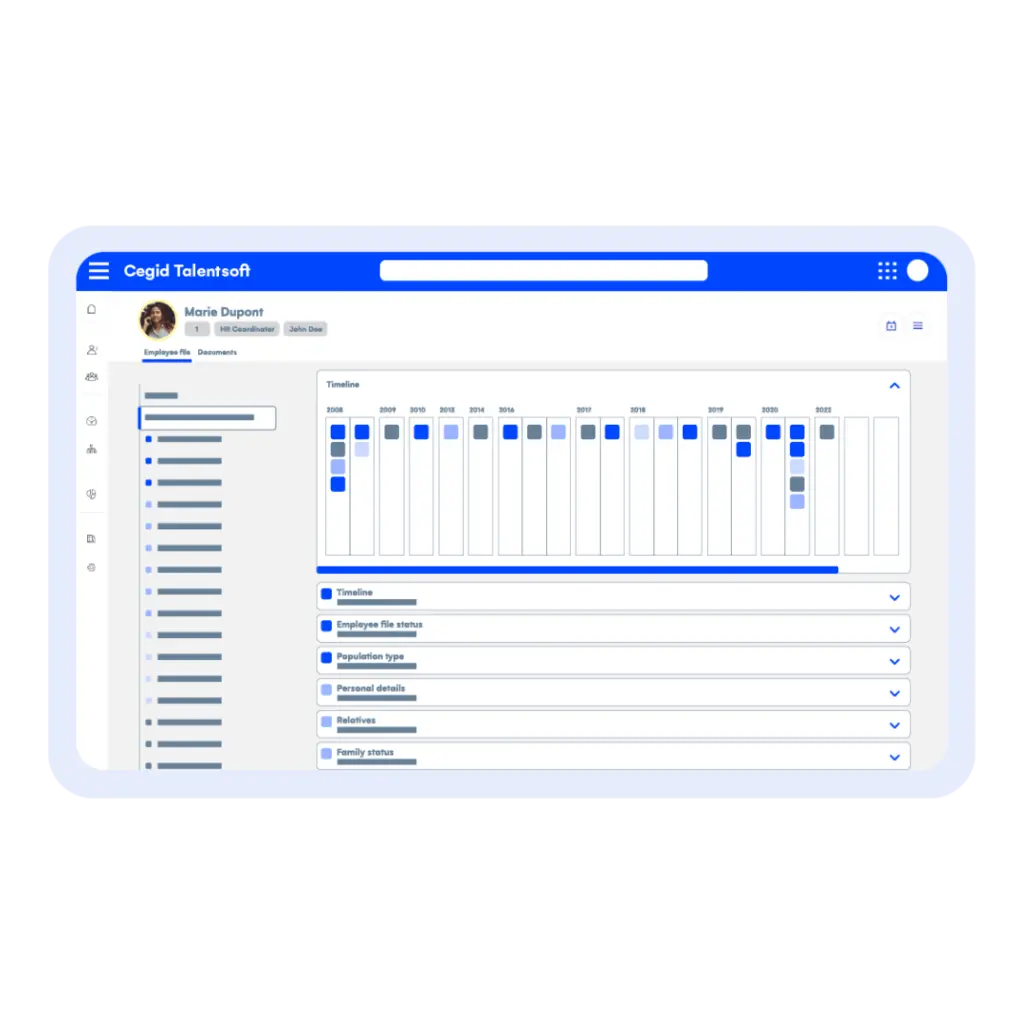 Interface de la solution Cegid Talentsoft
