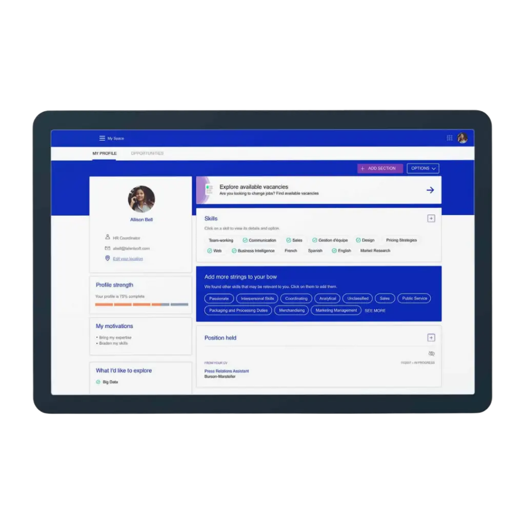 Capture écran de Cegid Talentosft