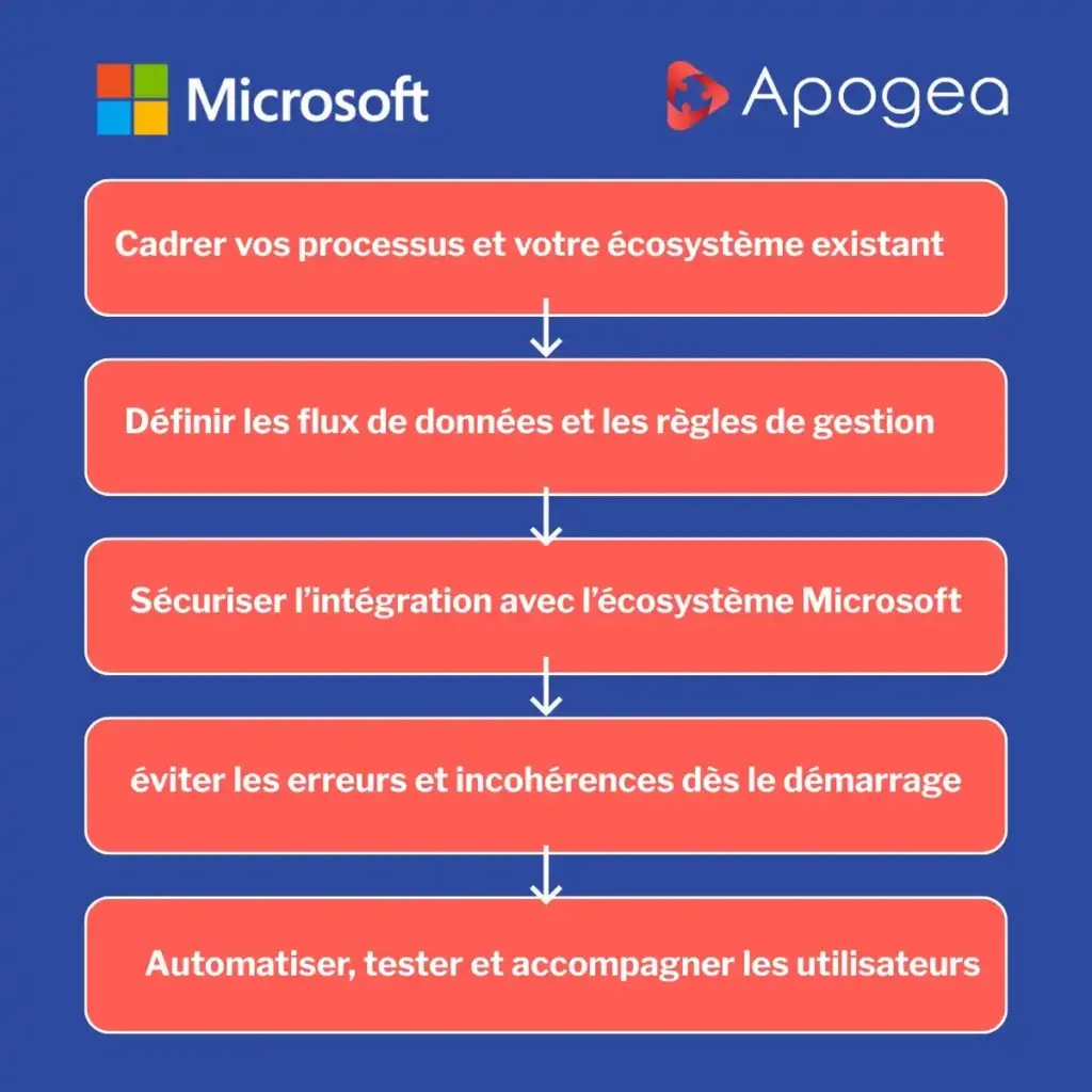 Schema intégration Microsoft ERP Apogea