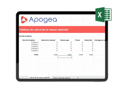 excel masse salariale
